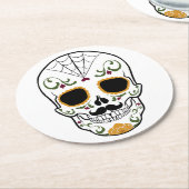  suikerschedel ronde kartonnen onderzetter (Gebogen)