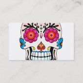 Suikerschedel - Tattoo kunst Visitekaartje (Achterkant)