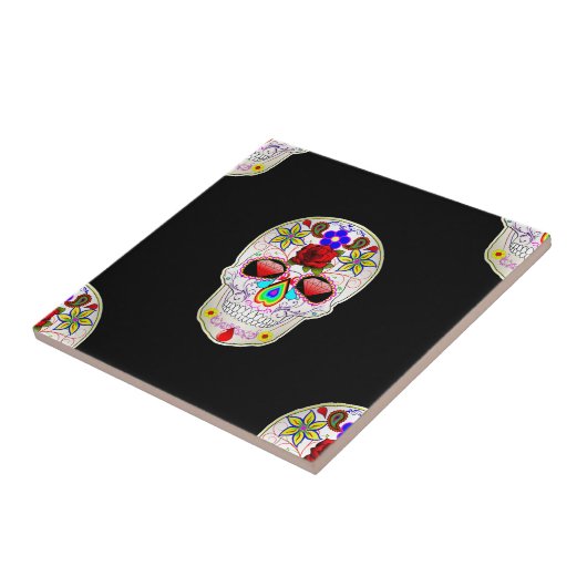 suikerschedel tegeltje (Zijkant)