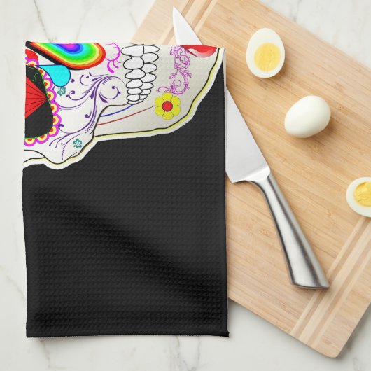 suikerschedel theedoek (Quarter Fold)