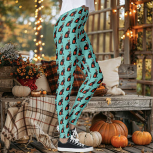 Suikerschedel, zwarte kat leggings