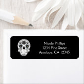 Suikerschedeldag van de dode Adresetiketten Etiket (Insitu)