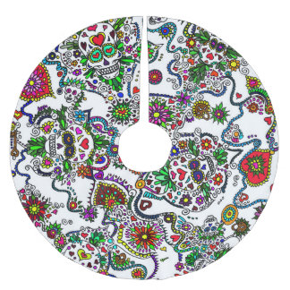 Suikerschedeldag van de dode boomrok kerstboom rok