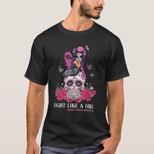 Suikerschedeldag van de dode dia de los muertos br t-shirt (Voorkant)