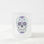 Suikerschedeldag van de dode día de Muertos Matglas Koffiemok (Center)