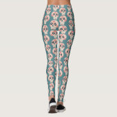 Suikerschedeldag van de dode groene Leggings (Achterkant)