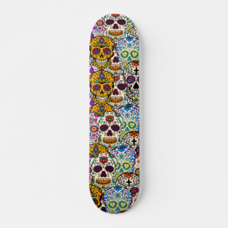 Suikerschedeldag van de dode halloween skateboard