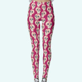 Suikerschedeldag van de dode magenta roze leggings