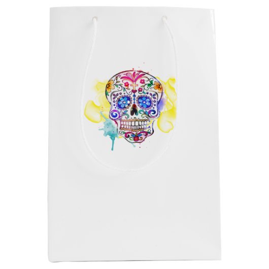 Suikerschedeldag van het Dode Leven Medium Cadeauzakje (Voorkant)