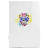 Suikerschedeldag van het Dode Leven Medium Cadeauzakje (Achterkant)