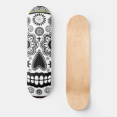 Suikerschedeldag van het dode rood en groen skateboard (Voorkant)