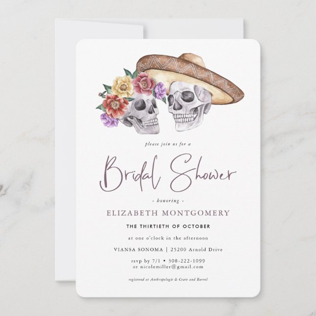 Suikerschedeldag van het dode Vrijgezellenfeest (Voorkant)