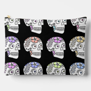 Suikerschedels met bloemen etui