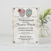 Suikerschedels nodigen uit voor Halloween Kaart (Staand voorkant)