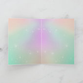Suikerspin regenboog glitters schattig kaart (Binnen)