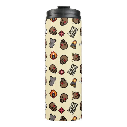 SuikerSquad | Deadshot Emoji Pattern Thermosbeker (Voorkant)