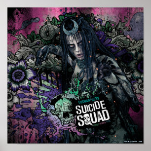 SuikerSquad Enchantress Character Graffiti Poster