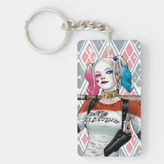 SuikerSquad | Harley Quinn Sleutelhanger (Voorkant)