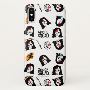 SuikerSquad   Katana Emoji Pattern iPhone X Hoesje
