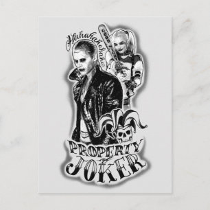 SuikerSquadJoker & Harley Airbrush Tattoo Briefkaart