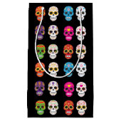 Suikertas voor schedel klein cadeauzakje (Voorkant)