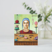 Suikerverslaafde Briefkaart (Staand voorkant)