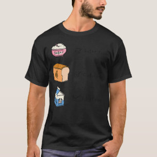 Suikervrije glutenvrije melkvrije suiker t-shirt