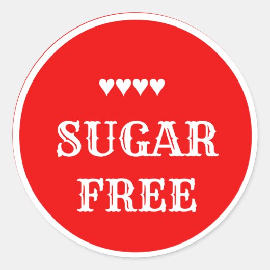 Suikervrije sticker (Voorkant)