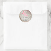 Suikerwerk Crème Squeezer gebakje schittert Ronde Sticker (Tas)