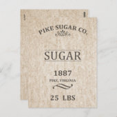  suikerzak briefkaart (Voorkant / Achterkant)