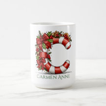 Suikerzoet Alfabet Letter C 15 oz Kerst