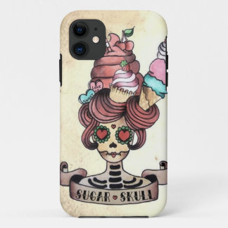 Suikerzoete schedel iPhone 11 hoesje