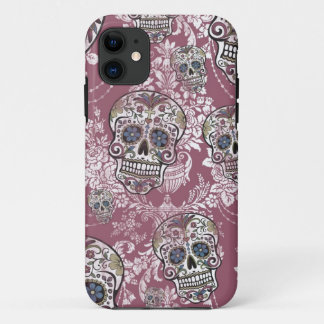 Suikerzoete zachte suiker schedel. iPhone 11 hoesje