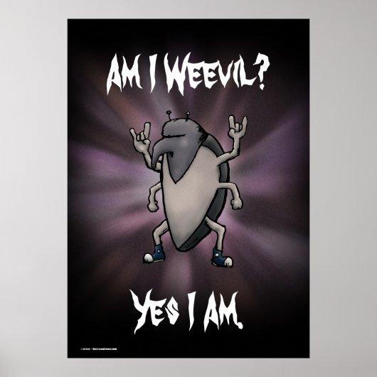 Suis-je Webad Heavy Metal Poster de dessin (Devant)