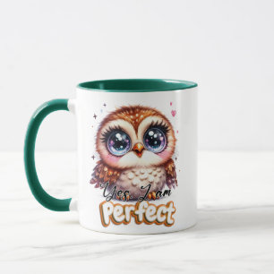 Suis Parfait Citation Mug Mug confiant et drôle