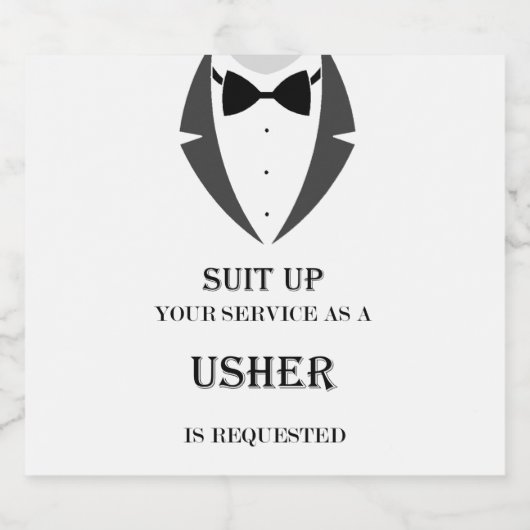 Suis-Tu Mon Étiquette De Bière Usher (Étiquettes simples)