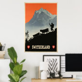 Suisse, affiche Voyage (Bureau à domicile)