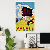 Suisse - Affiches Vintage voyage (Bureau à domicile)