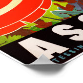 Suisse Ascona Poster Vintage voyage restauré (Coin)