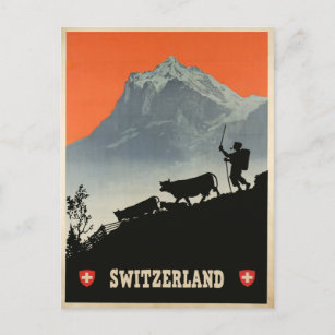 Suisse, Carte postale
