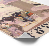 Suisse en hiver Poster Vintage voyage (Coin)