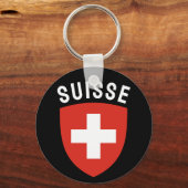 Suisse (Franstalig Zwitserland) Sleutelhanger (Voorkant)