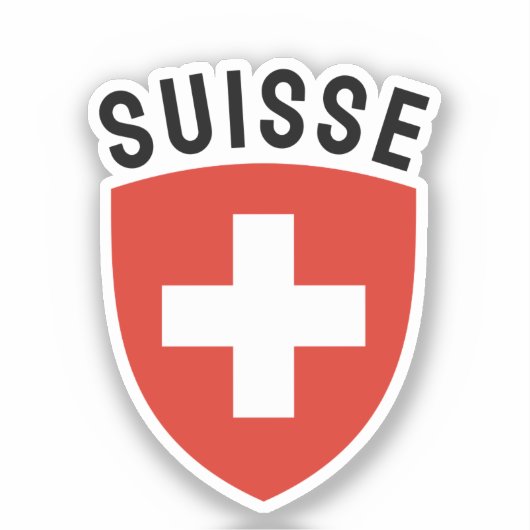 Suisse (Franstalig Zwitserland) Sticker (Voorkant)