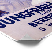 Suisse Jungfrau Poster vintage ferroviaire (Coin)