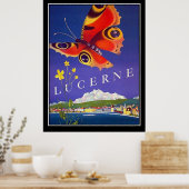Suisse Lucerne Poster vintage de voyage (Cuisine)