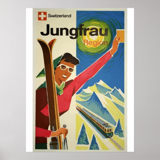 Suisse - Poster Vintage voyage (Devant)