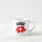 Suisse Zwitserland Map Flag Espresso Kop (Rechts)