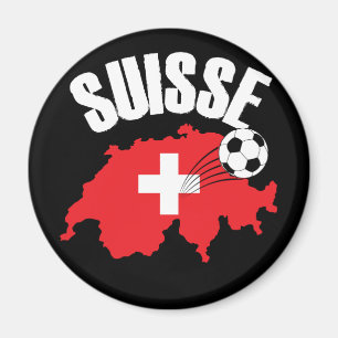 Suisse Zwitserland Map Soccer Magneet