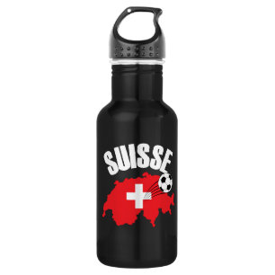 Suisse Zwitserland Map Soccer Waterfles