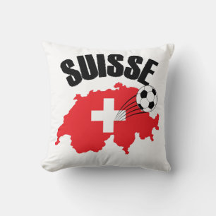 Suisse Zwitserland Map Swiss Soccer Kussen